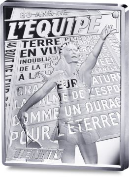 2026 22.18g France Silver 80 YEARS L'ÉQUIPE - TENNIS PP