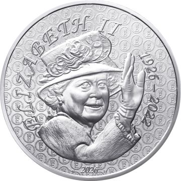 2026 4.33g France Silver Queen Elizabeth II UN