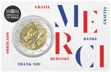 2020 France Copper-Nickel 2020 8.5gm  France Copper-Nickel Medical Research (Thank you) UNC UNC