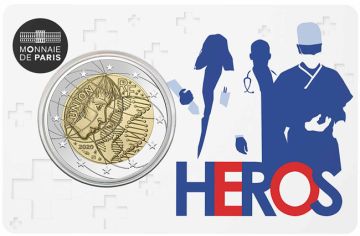 2020 France Copper-Nickel 2020 8.50gm  France Copper-Nickel Medical Research (Heroes) Copper-Nickel UNC UNC