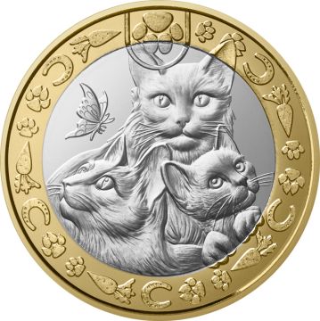 2025 France Copper-Nickel Cat French's favourite animals 5€ BU