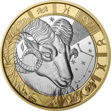 2026 France Copper-Nickel 2026 France Astrological signs - Aries 5€  Coin UN