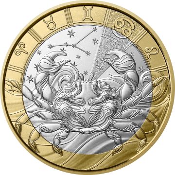 2026 France Copper-Nickel 2026 France Astrological signs - Cancer 5€  Coin UN