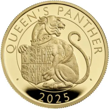 2025 1 oz Great Britain Gold Tudor Panther PP