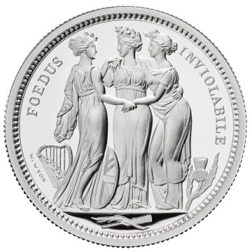 2020 62.35g Great Britain Silver 2020 2oz Great Britain Silver Three Graces PP