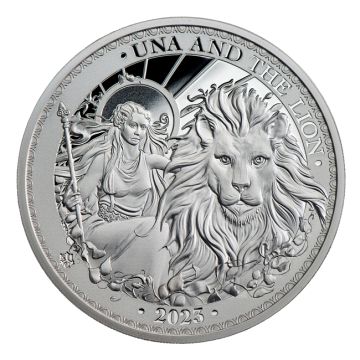 2023 1 oz St. Helena Silver 2023 1 oz St. Helena Silver Una and the Lion PP PP