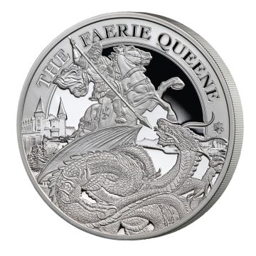 2024 1 oz St. Helena Silver 2024 1oz St. Helena Silver The Faerie Queene: Redcrosse & Dragon PP