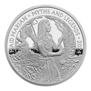 2024 1 oz Great Britain Silver Maid Marian PP