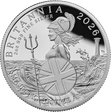 2026 62.79g Great Britain Silver Britannia Coin PP