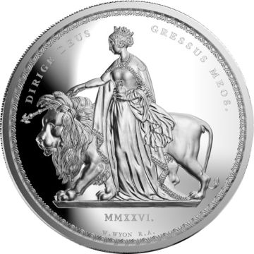 2026 1 oz Falkland Islands Silver Una & the lion PP