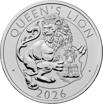 2026 Great Britain Copper-Nickel 2026 28.28gm  UK £5 Brilliant The Royal Tudor Beasts The Queen's Lion BU