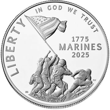 2025 26.70g USA Silver 2025 26.70g USA Silver U.S. Marine Corps PP PP