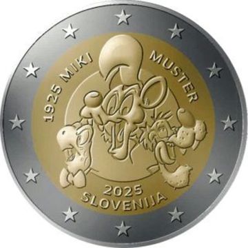 2025 Slovenia Copper-Nickel Miki Muster UNC