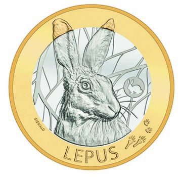 2020 Switzerland Copper-Nickel 2020 Switzerland Copper-Nickel Forest Animals - Rabbit BU BU