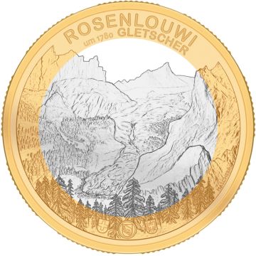 2023 Switzerland Copper-Nickel 2023 15gm Switzerland Copper-Nickel Rosenlaui Glacier PP PP