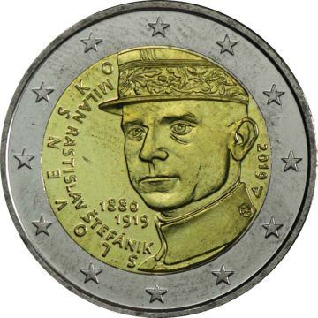 2019 Slovakia Copper-Nickel 2019 Slovakia Copper-Nickel Milan Rastislav Stefanik UNC UNC