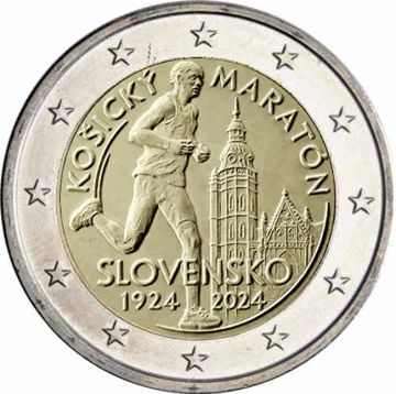 2024 Slovakia Copper-Nickel 2024 Slovakia Copper-Nickel 100 years of international marathon run in Kosice UN UNC UNC