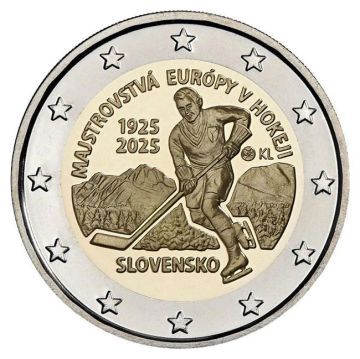2025 Slovakia Copper-Nickel 2025 Slovakia Copper-Nickel Ice hockey European championship UNC UNC