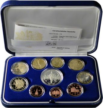 2011 Italy Silver 2011 Italy Silver Course Set 150 Years of Italian Unity PP PP