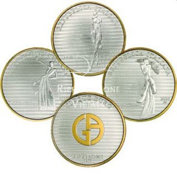 2023 49.95g Italy Silver 2023 50g Italy Silver Giorgio Armani Set UN BU