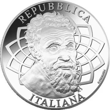 2025 1/2 oz Italy Silver Michelangelo PP