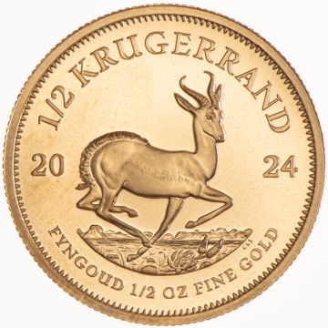 2024 1/2 oz South Africa Gold 2024 1/2 oz South African Krugerrand Gold Coin Freshly minted