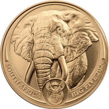 2024 1 oz South Africa Gold 2024 1 oz  South Africa  Gold Big Five Elephant BU Freshly minted