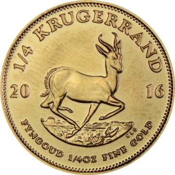 1/4 oz South Africa Gold 1/4oz South Africa  Gold Krugerrand (Random Year) customary in banking