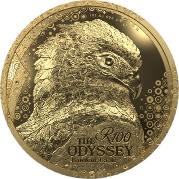 2025 1 oz South Africa Gold Bateleur Eagle PP