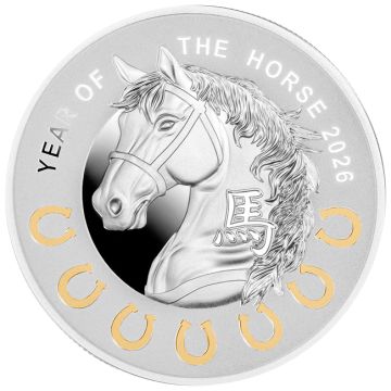 2026 17.48g Niue Silver 2026 17.5g Niue Year of the Horse - Seven Elements .999 Silver Proof Coin PP