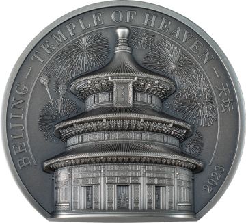 2023 155.36g Cook Islands Silver 2023  5oz Cook Islands Silver Heavenly Altar in Beijing TO