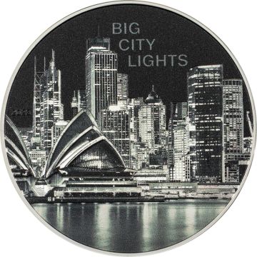 2023 1 oz Cook Islands Silver 2023 1 oz Cook Islands Silver  Proof  Big City Lights Sydney Coin PP