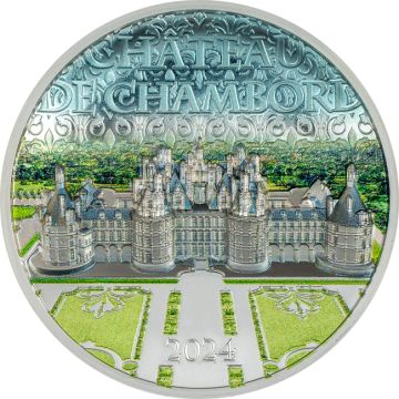 2024 2 oz Cook Islands Silver 2024 2oz Cook Islands Silver Chateau de Chambord PP