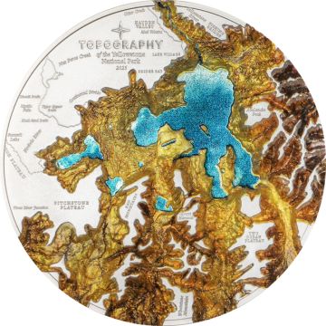 2025 155.49g Cook Islands Silver 2025 5oz  Cook Islands silver Yellowstone coin PP