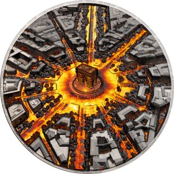 2026 93.29g Cook Islands Silver 2026 3oz Cook Islands Ville de Nuit - Paris BP