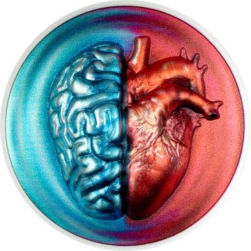 2026 2 oz Cook Islands Silver Head vs Heart PP