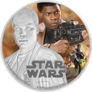 2016 1 oz Niue Silver 2016  1oz Niue Silver Star Wars - The Awakening of Power: Finn PP