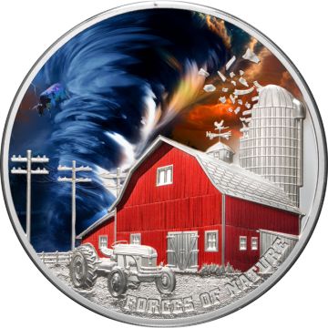 2024 2 oz Niue Silver 2024 2 oz Niue Silver Tornado Niue PP PP