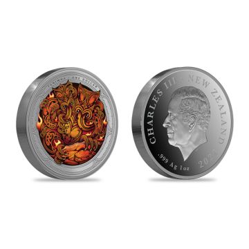 2024 1 oz New Zealand Silver 2024 1 oz New Zealand Silver Taniwha PP PP