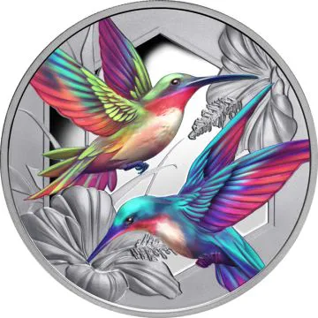 2025 1 oz Niue Silver The Hummingbird PP