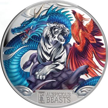 2024 155.35g Niue Silver 2025 1 oz Silver Coin - Captain Cook - Second Voyage - Color PP