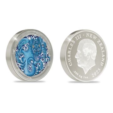 2025 1 oz New Zealand Silver 2025 1 oz New Zealand Silver Water Taniwha PP PP