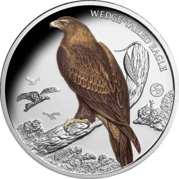2025 1 oz Niue Silver 2025 1 oz Niue Wedge-tailed Eagle: Australian Bird Series Colored Silver Proof Coin PP