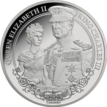 2025 1 oz Niue Silver 2025 1 oz Niue Silver King Charles III & Queen Elizabeth II PP PP