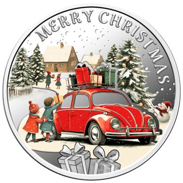 2025 17.48g Niue Silver Merry Christmas Colored PP