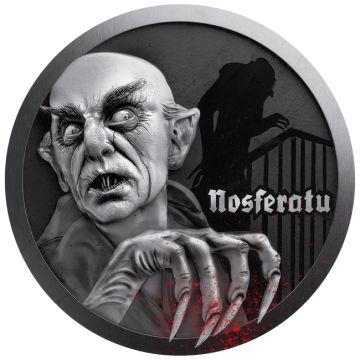 2025 1 oz Niue Silver Nosferatu Vampire Painted TO