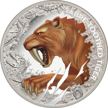 2026 1 oz Niue Silver 2026 1oz Niue Silver Sabre-Toothed Tiger PP