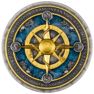2026 2 oz Niue Silver Compass PL