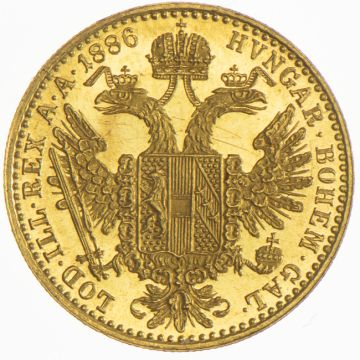 1886 Gold Ducat VZ, f. Stgl.