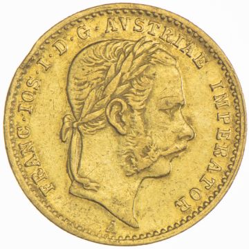 Gold Dukat 1871 A SS, Umlaufspuren, kl. Kr.